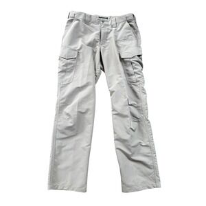 5.11 Tactical Mens Grey Ripstop Cargo Pants 36x34 Straight Leg Work Outdoor